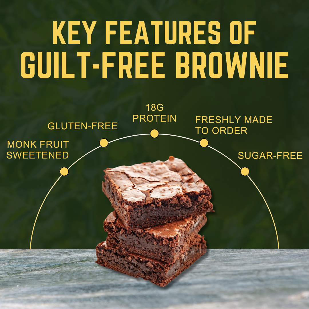 Protein-Boosted Almond Brownies (Gluten-Free • Sugar-Free • Monk Fruit Sweetened)